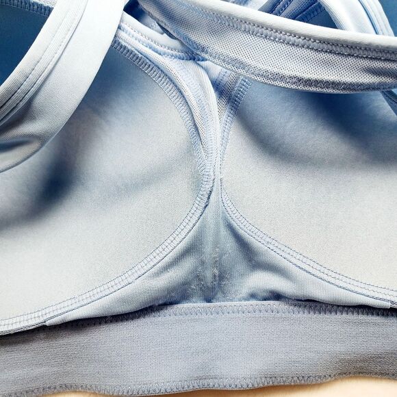 Yvette Sports Bra Running Bra 40D-F Blue. Sweat wicking material. Crossback..... - Picture 8 of 12